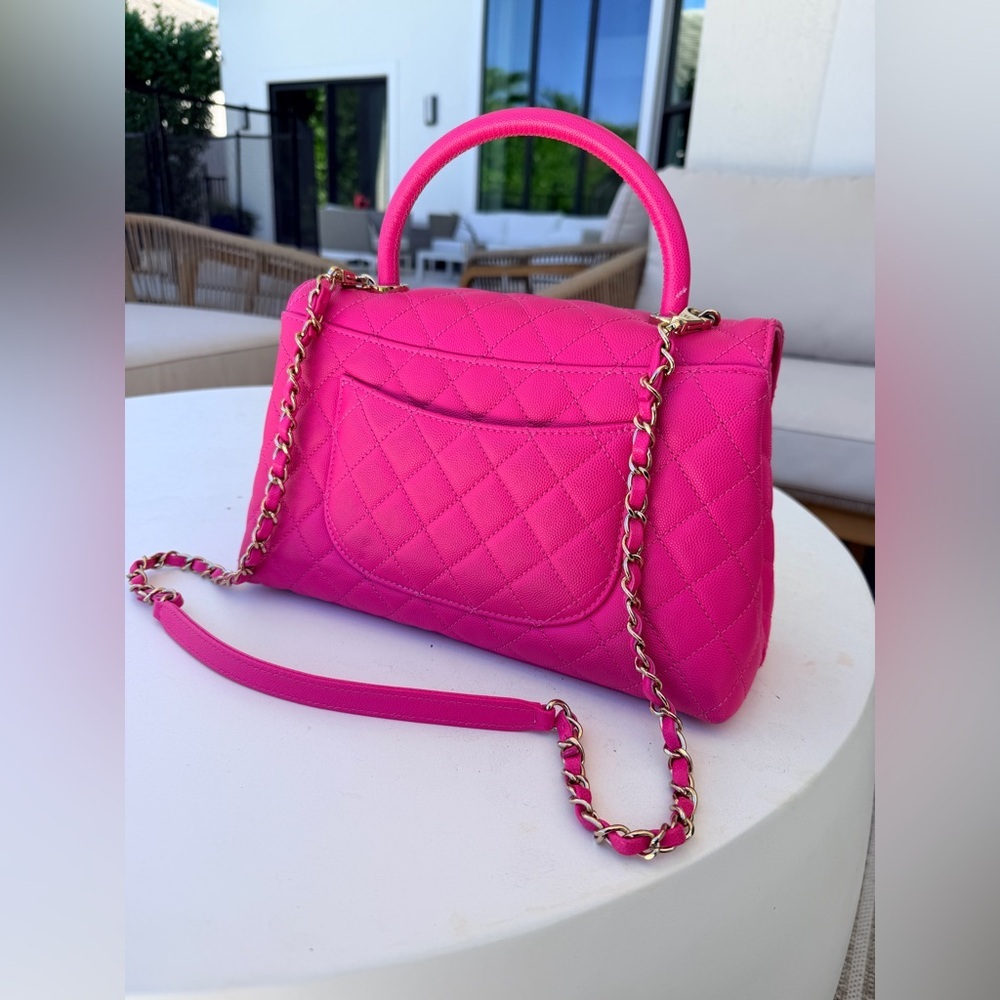 Chanel Coco Top Handle medium Flap Bag - Picture 4 of 12